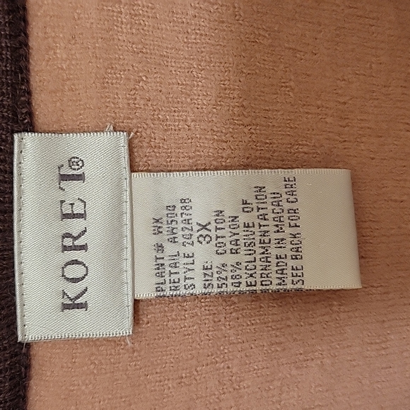 Embroidered jacket in 3X by Koret - Picture 3 of 7